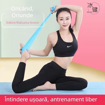 Bandă elastică de yoga pentru antrenamentul spatelui și umerilor, pentru bărbați și femei, modelare corporală, întindere și rezistență, tonifierea feselor