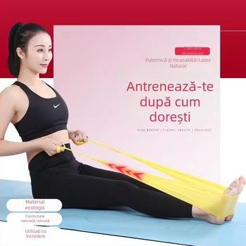 Bandă elastică de yoga pentru antrenamentul spatelui și umerilor, pentru bărbați și femei, modelare corporală, întindere și rezistență, tonifierea feselor