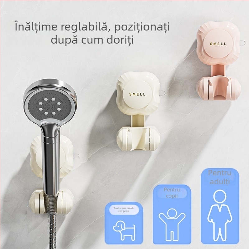 Suport pentru duș fără găuri, montaj reglabil, bază universală pentru duș pentru copii, poliță baie