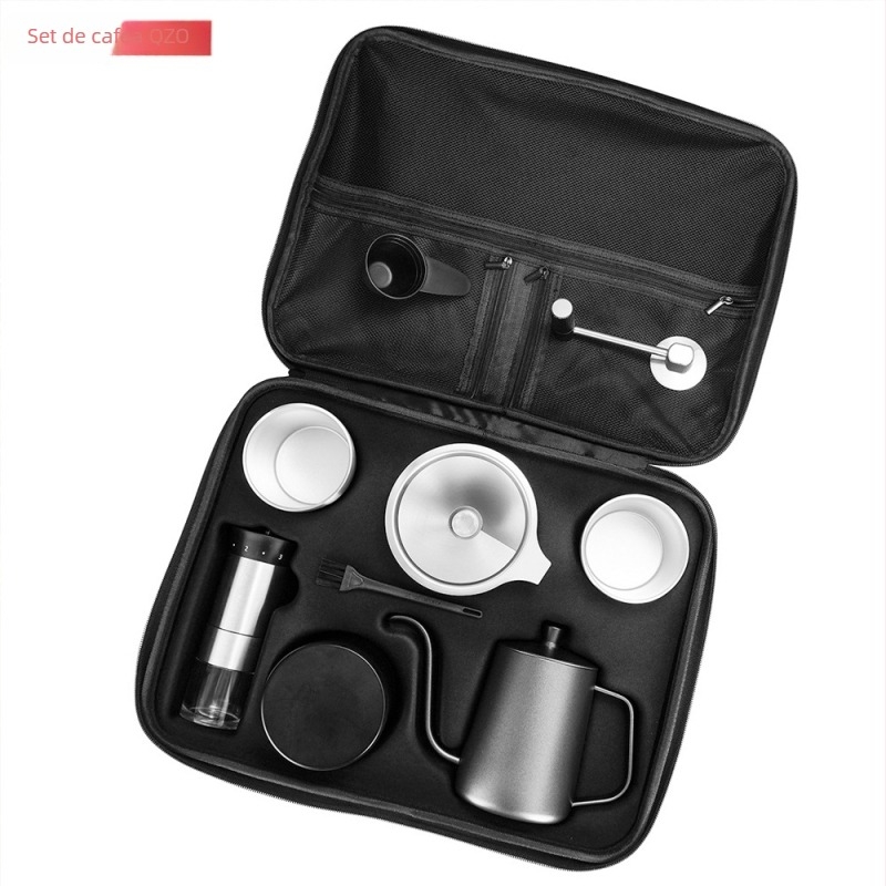 Set de cafea din oțel inoxidabil, electric pentru casă, cadou, cu componente pour-over