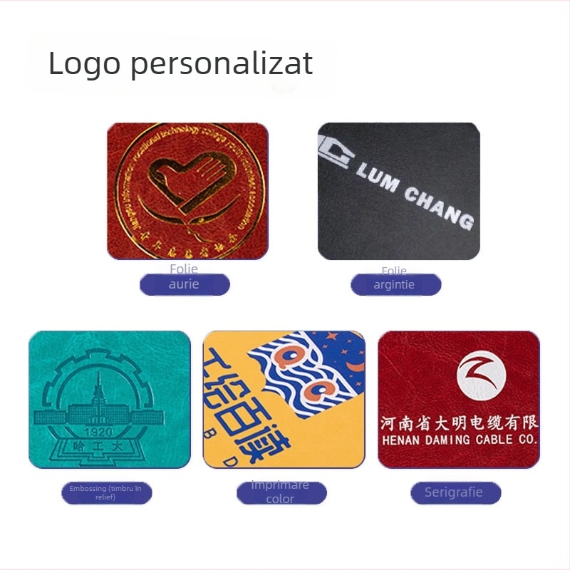 Jurnal personalizat cu curea retro, caiet de afaceri pentru călătorii, caiet creativ cu imprimare de logo
