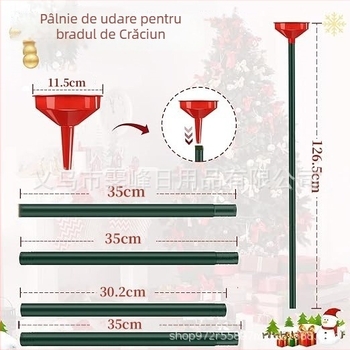 Cană de udare din oțel inoxidabil pentru brad de Crăciun și plante de interior/exterior, conectare rapidă