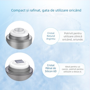 Dispenser de lichide în stil ștampilă cu nano-microcristale, însoțit de flacon de 5 ml și cap de introducere pătrat cu nano-cristale 6D