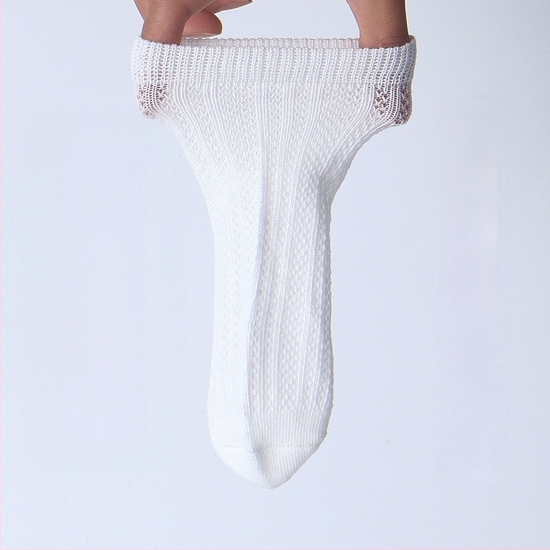 Șosete de copii din bumbac pentru vară, subțiri, respirabile, cu plasă, unisex