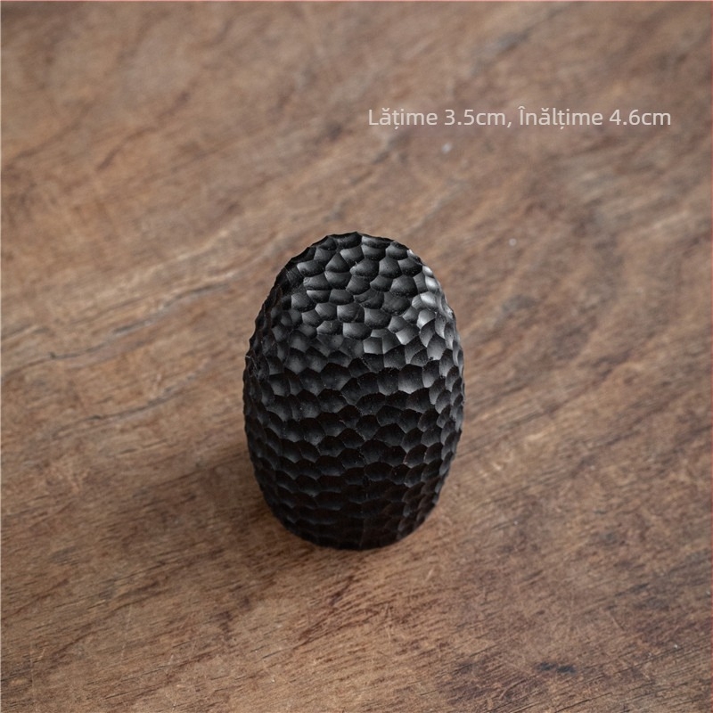 Suport capac ceainic din lemn de santal mov – accesorii Zen pentru ceremonia ceaiului