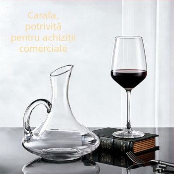Set de decantare pentru vin din sticlă, capacitate mare, design modern minimalist