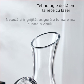 Set de decantare pentru vin din sticlă, capacitate mare, design modern minimalist