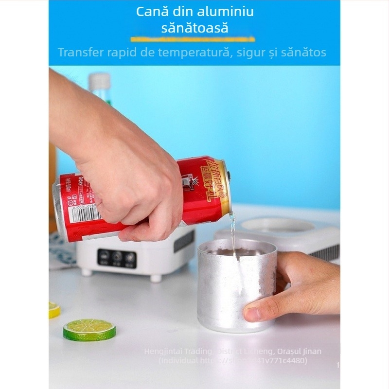 Cană izolată pentru băuturi pentru cămin și birou, pentru băuturi calde și reci, utilizare duală, montare în mașină