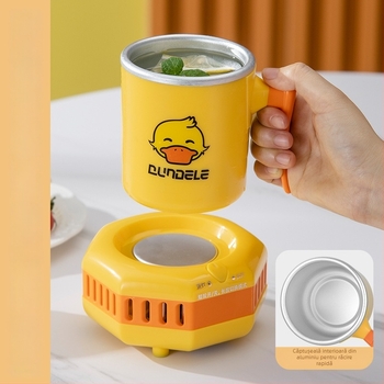 Cană portabilă duală pentru răcire și încălzire, mini cană compactă pentru bere, băuturi și produse lactate