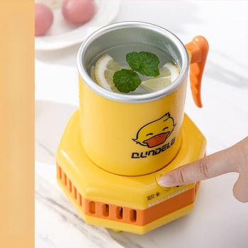 Cană portabilă duală pentru răcire și încălzire, mini cană compactă pentru bere, băuturi și produse lactate