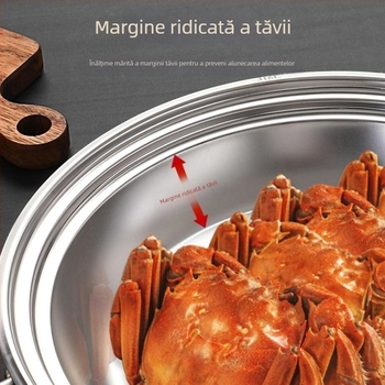 Set de tavi de aburi versatil, în mai multe dimensiuni, pentru mic dejun, fructe de mare și hot pot – oțel inoxidabil, suport de abur pentru uz casnic, aburator îngroșat, coș și plasă de abur