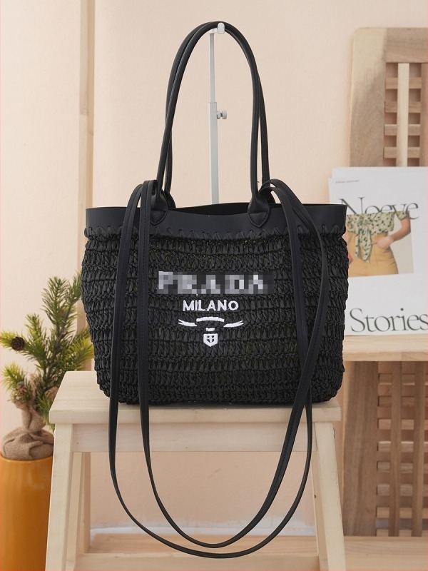 Geantă din paie, țesătură împletită, capacitate mare, curea de umăr – crossbody pentru femei