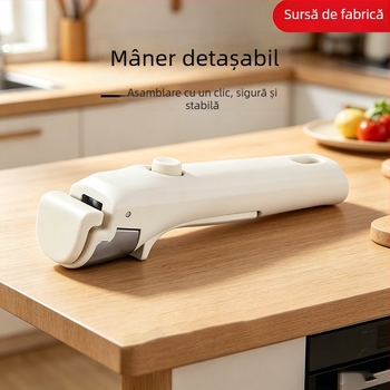 Mâner detașabil personalizat pentru oale, clemă universală și eliberare rapidă, mâner de oală multifuncțional