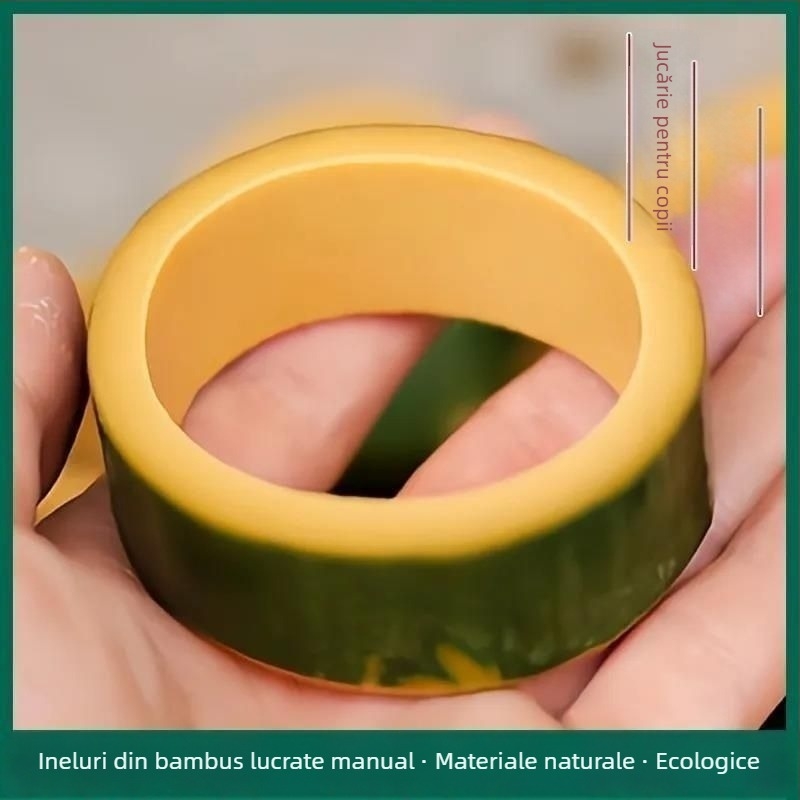 Clopoțel de vânt din bambus vintage – kit DIY pentru decor exterior în grădină