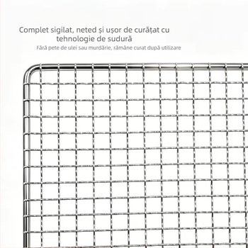 Grilă mare pentru cuptor din oțel inoxidabil 304, plasă cu găuri pătrate 780×540 mm, grilă de uscare
