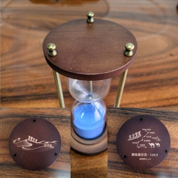Clepsidră din sticlă DIY cu nisip personalizabil, sticlă pentru dorințe, cadou handmade cu gravură