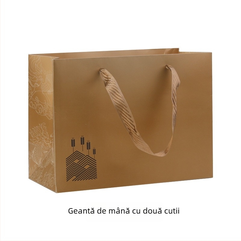 Cutie cadou cu fereastră din carton pentru sticlă de vin de 500 ml