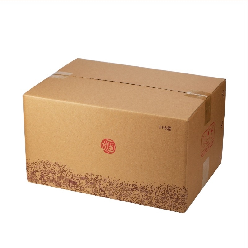 Cutie cadou cu fereastră din carton pentru sticlă de vin de 500 ml