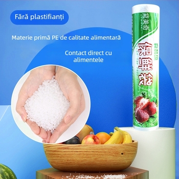 Saci de depozitare de unică folosință, pentru alimente, cu rolă sigilantă pentru uz casnic, mai groși pentru fructe și bucătărie, compatibili cu cuptorul cu microunde