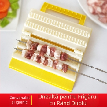 Unealtă manuală pentru frigărui la grătar, din oțel inoxidabil 304, pentru carne de miel și bețișoare de frigărui