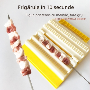 Unealtă manuală pentru frigărui la grătar, din oțel inoxidabil 304, pentru carne de miel și bețișoare de frigărui