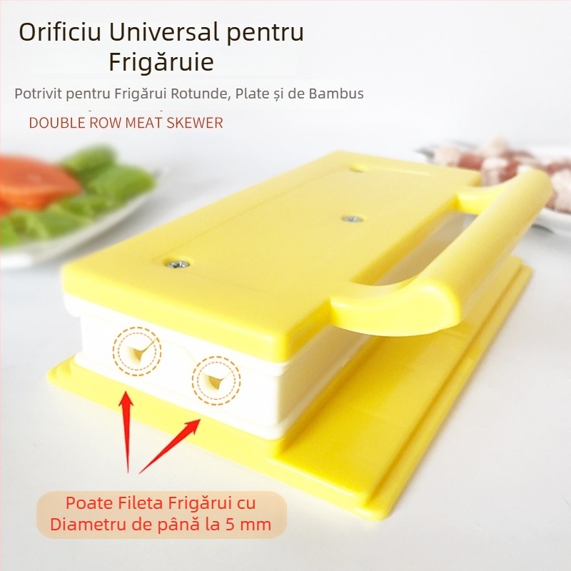 Unealtă manuală pentru frigărui la grătar, din oțel inoxidabil 304, pentru carne de miel și bețișoare de frigărui