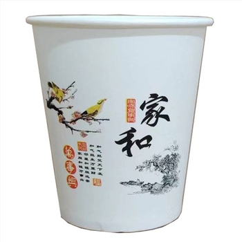 Three Bamboos căni de hârtie cu design cartoon, pahare de unică folosință pentru ceai, uz casnic, 101–200 ml, set de 50 bucăți, imprimare logo posibil