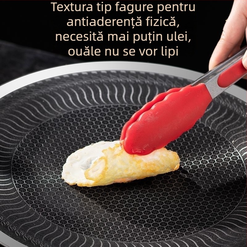 Tigaie-grill exterior în stil coreean pentru camping și uz casnic, oțel inoxidabil 304, utilizare duală pentru plita cu inducție