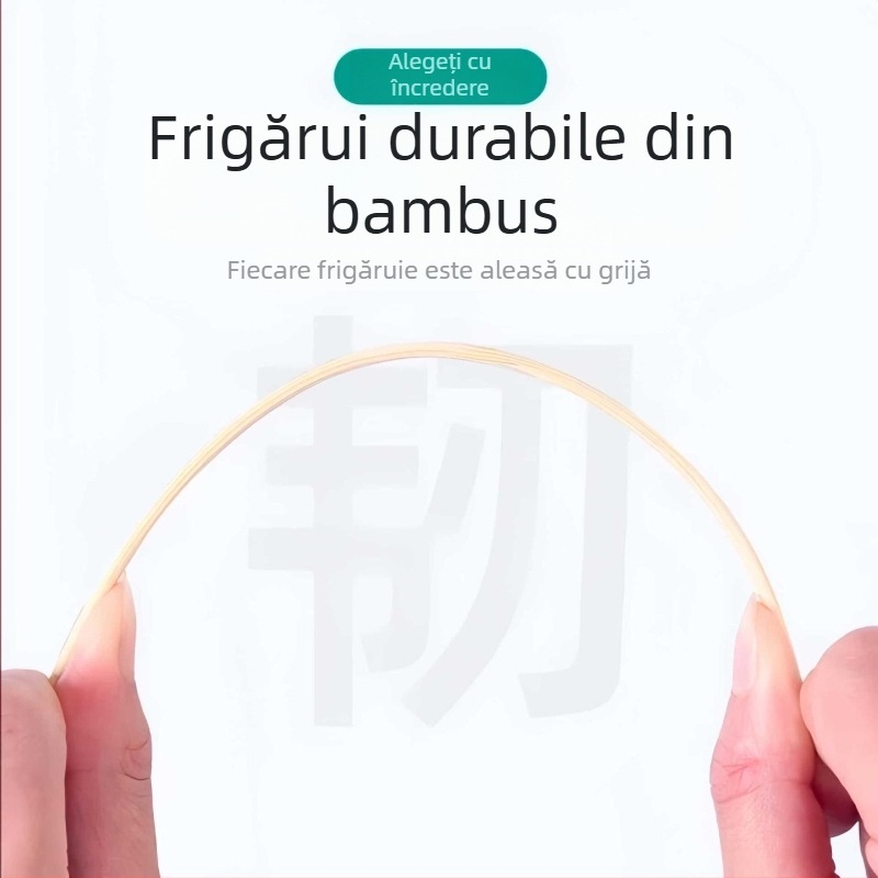 Bețișoare din bambus de înaltă calitate, pentru grătar, uz casnic și comercial, ideale pentru frigărui prăjite