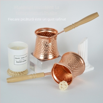 Oală de cafea turcească din aluminiu cu cupru electroplacat, grad ceremonial, calitate alimentară, 2026 model nou, personalizabil