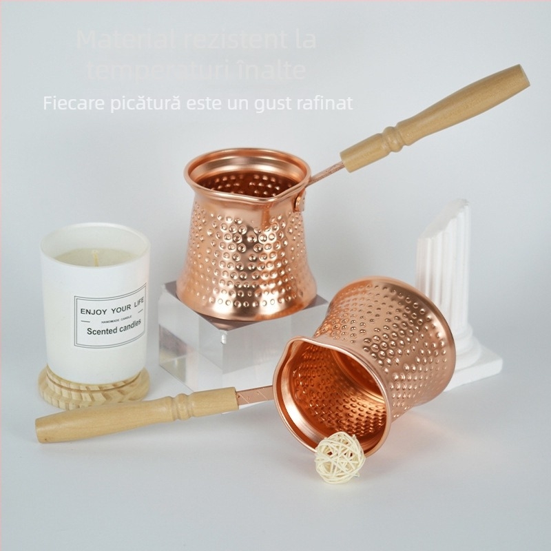 Oală de cafea turcească din aluminiu cu cupru electroplacat, grad ceremonial, calitate alimentară, 2026 model nou, personalizabil