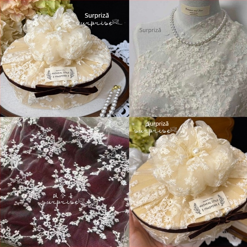 Furoshiki din dantelă pentru nunți – cutie de bomboane, ambalaj cadou elegant