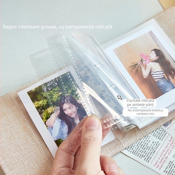 Album foto cu decupaj în formă de fluture, foi libere, un buzunar pe pagină pentru fotografii de 3 inch