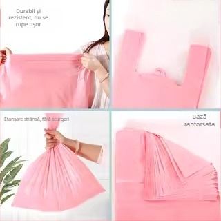 Geantă de depozitare din plastic extra-large, groasă pentru haine, ambalare și mutare, imprimabilă cu logo