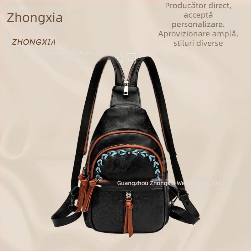 Geantă crossbody pentru femei, în stil retro european-american, portabilă pentru uz zilnic în aer liber