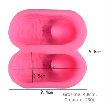 Nouă forme din silicon 3D pentru fondant pantofi sport, formă de piatră de ipsos pentru difuzor de aromă în mașină – patiserie DIY