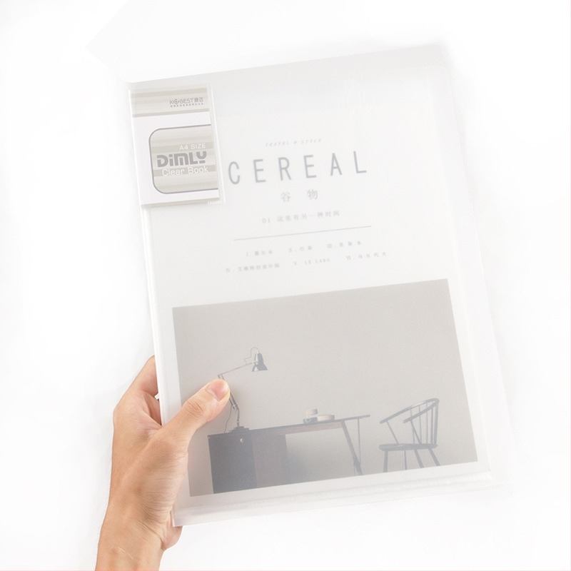 Kangbai dosar de date A5, 100 de pagini, îngroșat, inserții transparente cu mai multe straturi, dosar A4 pentru foi, 32K