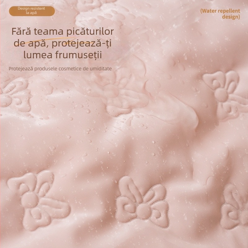 Geantă de cosmetice de călătorie, cu capacitate mare, practică pentru machiaj, produse de îngrijire și rujuri