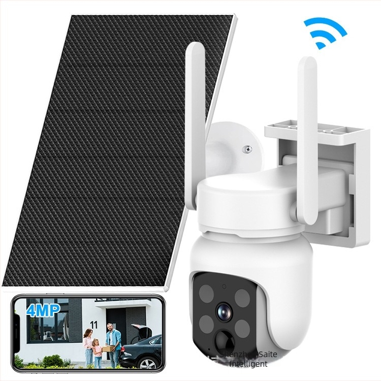 Cameră 4G cu gimbal, alimentată prin baterie, supraveghere HD, zoom optic, IP66 rezistentă la apă, vizualizare nocturnă HD, wireless pentru interior și exterior