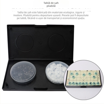 Tabelă magnetică pliabilă pentru Go, șah chinezesc și checkers, portabilă – joc educativ de masă pentru copii