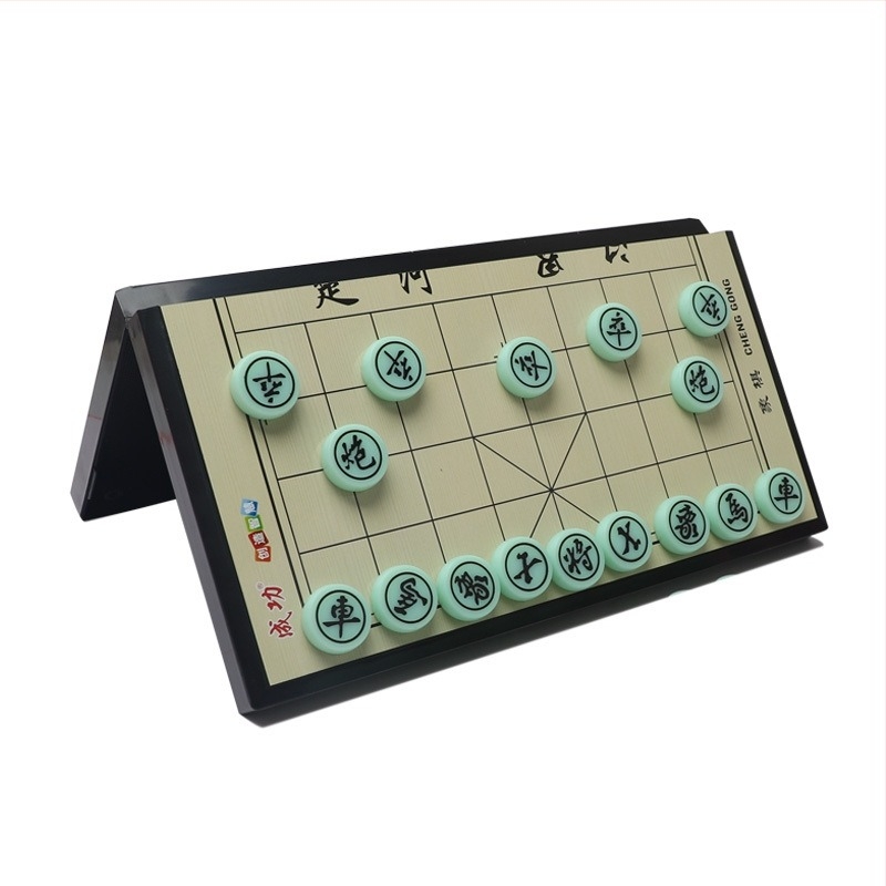 Tabelă magnetică pliabilă pentru Go, șah chinezesc și checkers, portabilă – joc educativ de masă pentru copii