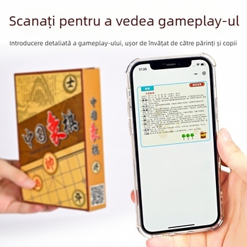 Set portabil de jocuri de masă pentru copii — Flying Checkers, Beast Chess, Șah Chinezesc, Snake Chess, Steag Militar și Go