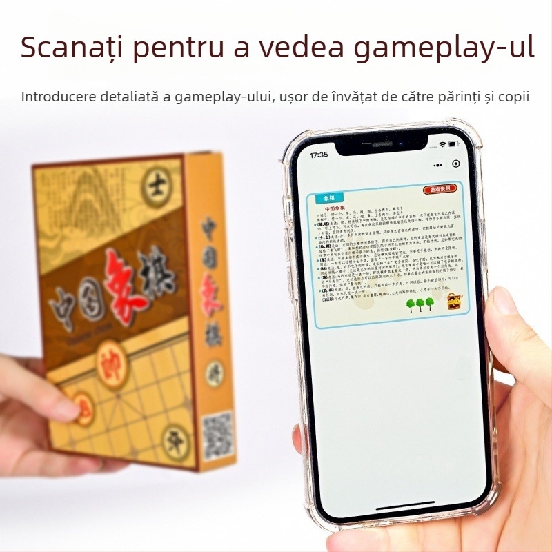 Set portabil de jocuri de masă pentru copii — Flying Checkers, Beast Chess, Șah Chinezesc, Snake Chess, Steag Militar și Go