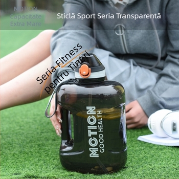 Sticlă de apă sport cu capacitate mare pentru birou și sală, design unisex