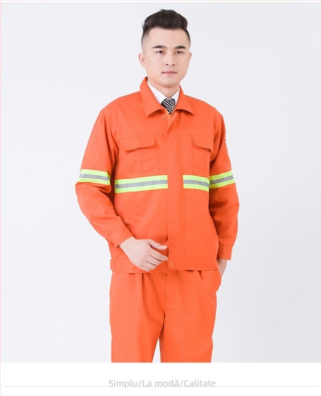 Set de echipament de lucru pentru bărbați, vară, ușor, cu mâneci lungi, pentru șantier, fabrică și atelier – îmbrăcăminte de protecție durabilă