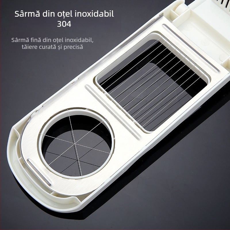 Tăietor multifuncțional de ouă, 2 în 1 — instrument de bucătărie creativ