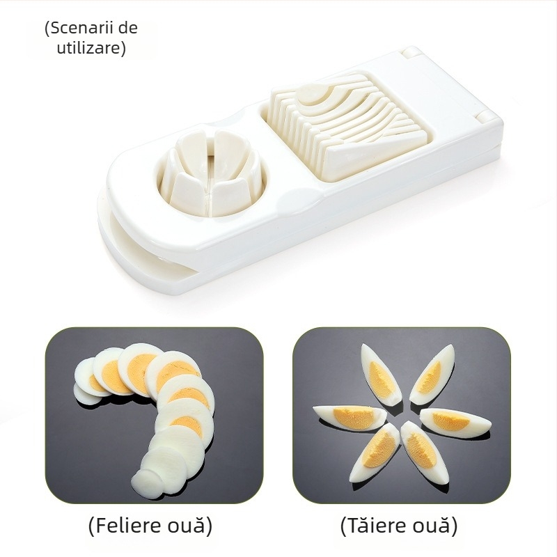 Tăietor multifuncțional de ouă, 2 în 1 — instrument de bucătărie creativ