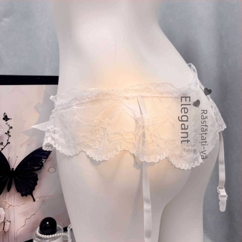 Tanga din dantelă, unisex, ultra-subțire, transparent, talie joasă, set