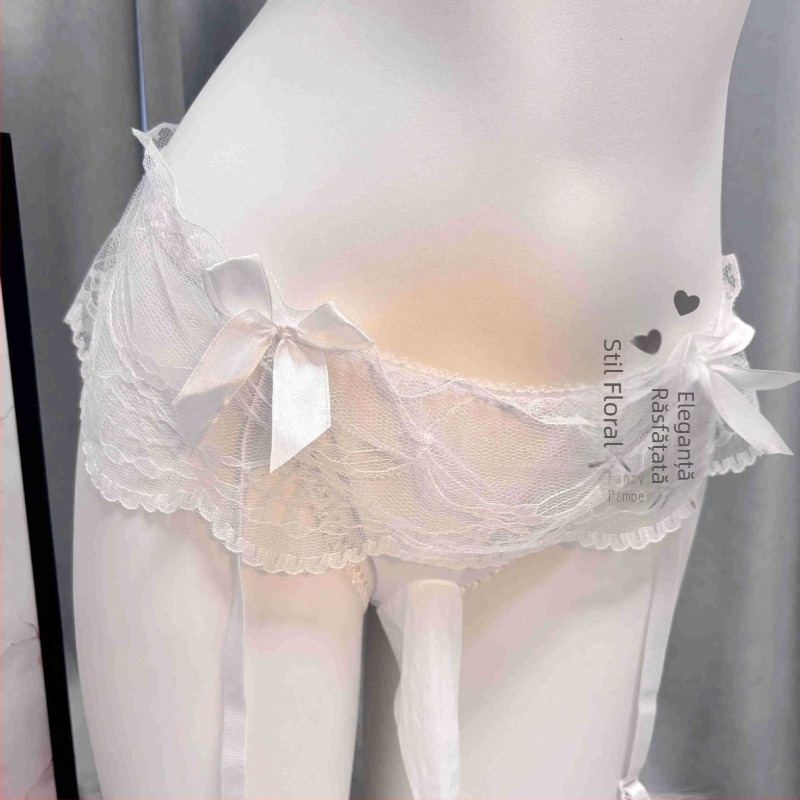 Tanga din dantelă, unisex, ultra-subțire, transparent, talie joasă, set