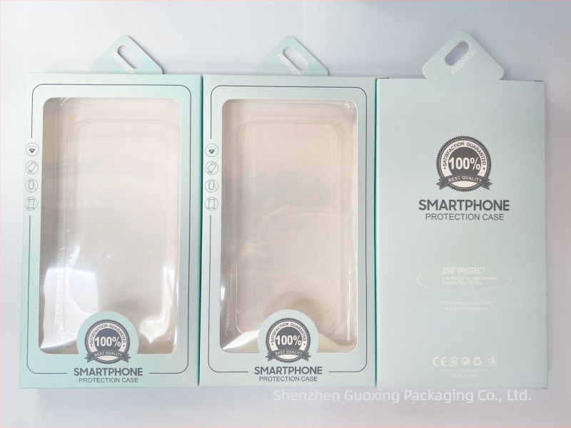 Cutie de ambalaj cu fereastră pentru husă de telefon, universală din carton 3C, gata pentru blister, personalizabil